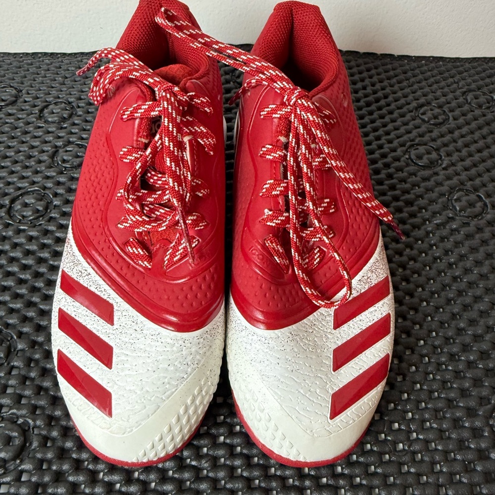 Adidas Bold Red Athletic Shoes‎
